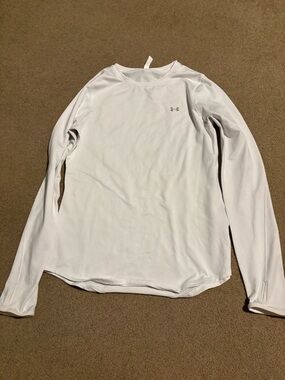 Under Armour White Long Sleeve Undershirt